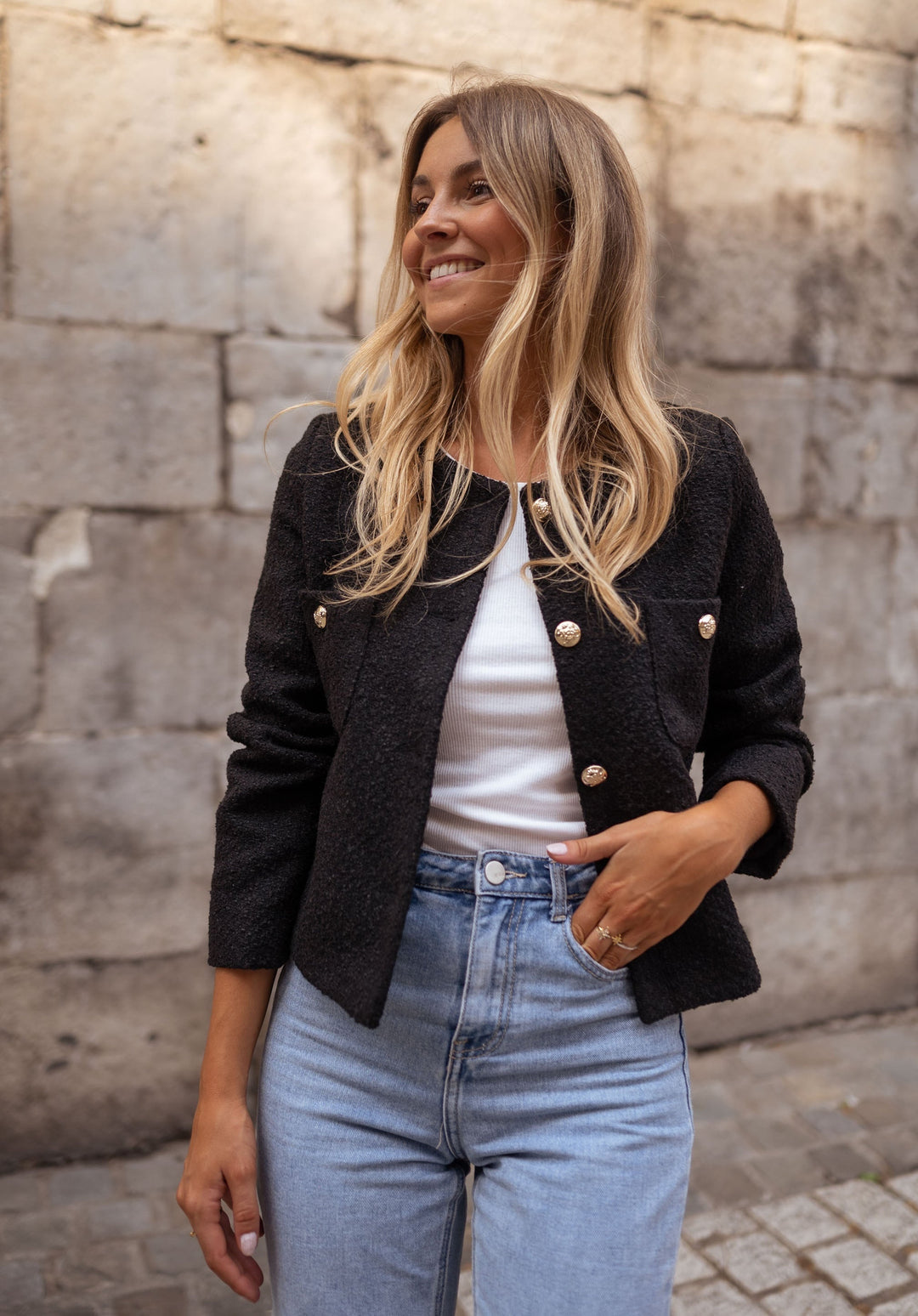 Ursula | Frauen Herbstjacke mit Knöpfen und eleganter Passform - Elle Zürich