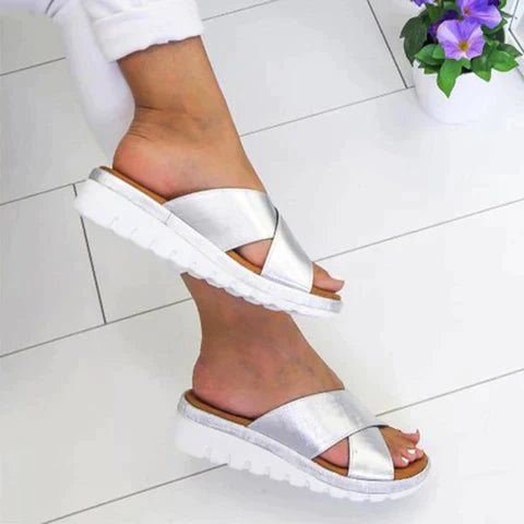 Helga | Damen Sommer Orthopädische Stil Sandalen - Elle Zürich