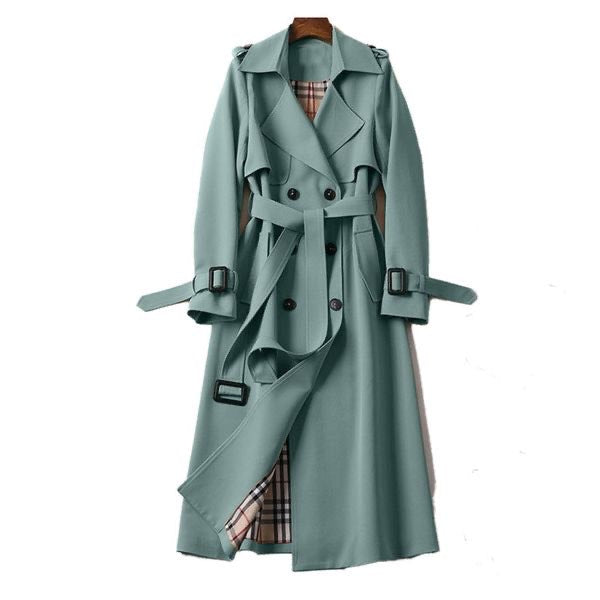 Amira | Damen Klassischer Trenchcoat mit Gürtel für den Winter - Elle Zürich