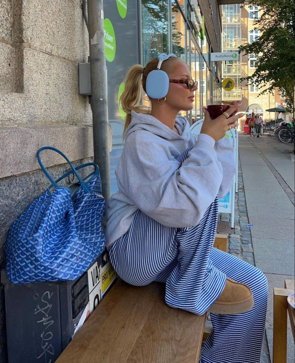 Elfriede | Damen Frühlings-Gestreifte Relaxed-Hose - Elle Zürich