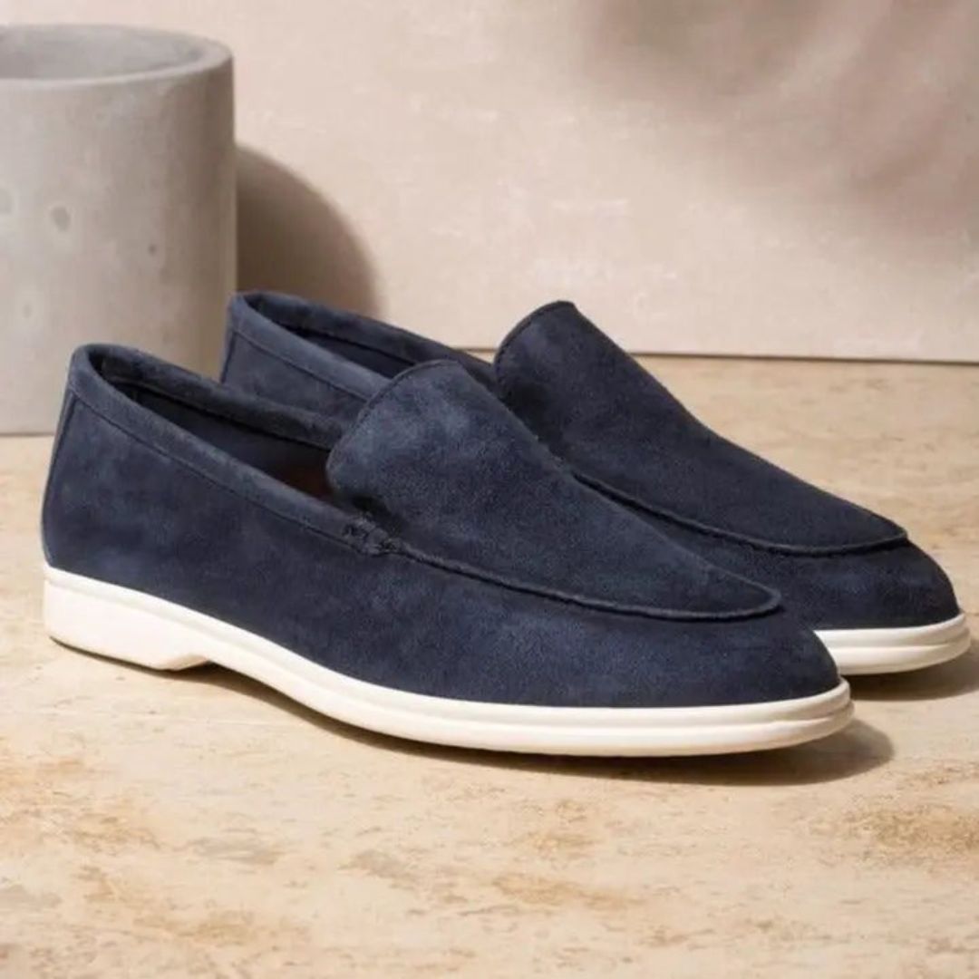Jan | Herren Frühling Wildleder Slip-On Loafers - Elle Zürich
