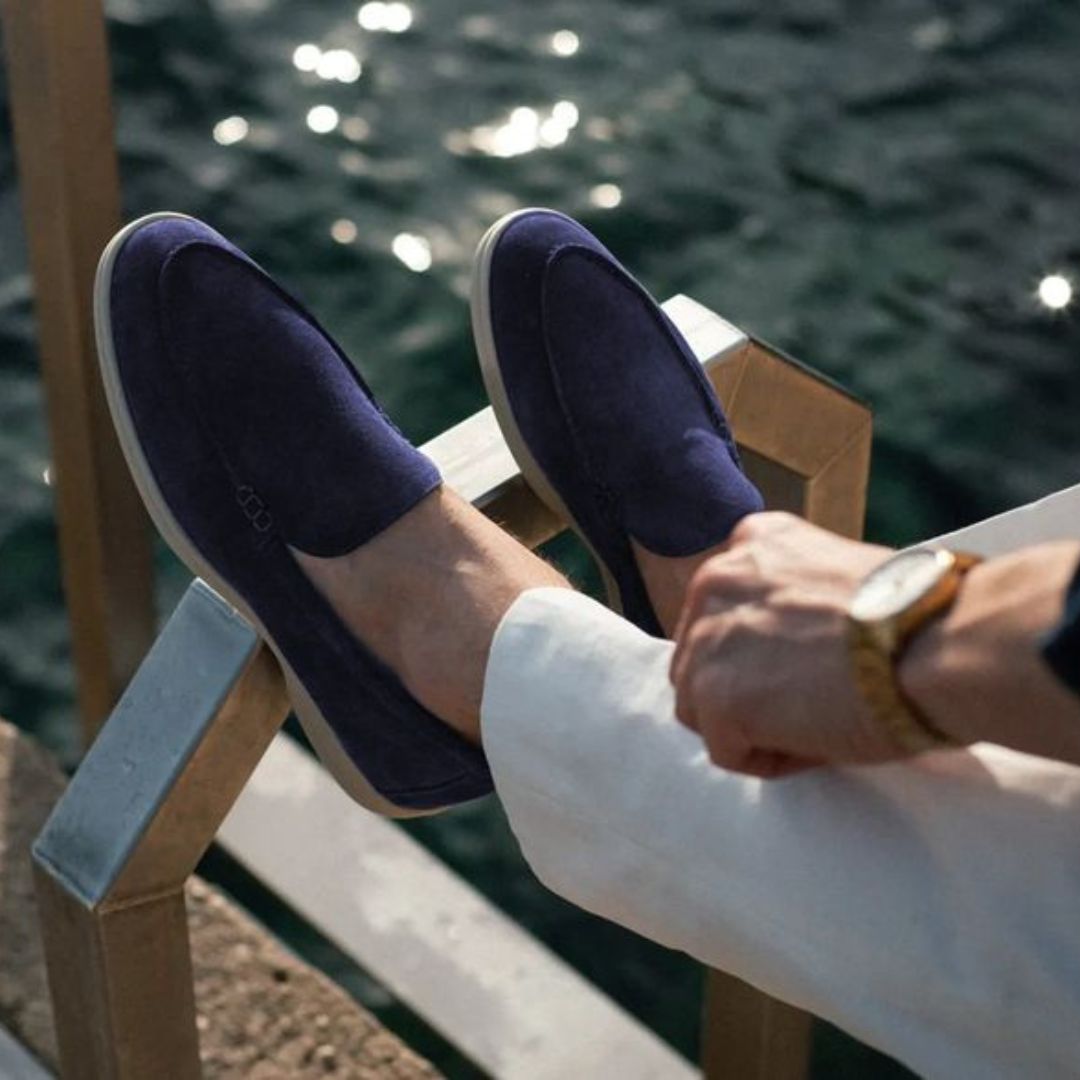 Jan | Herren Frühling Wildleder Slip-On Loafers - Elle Zürich