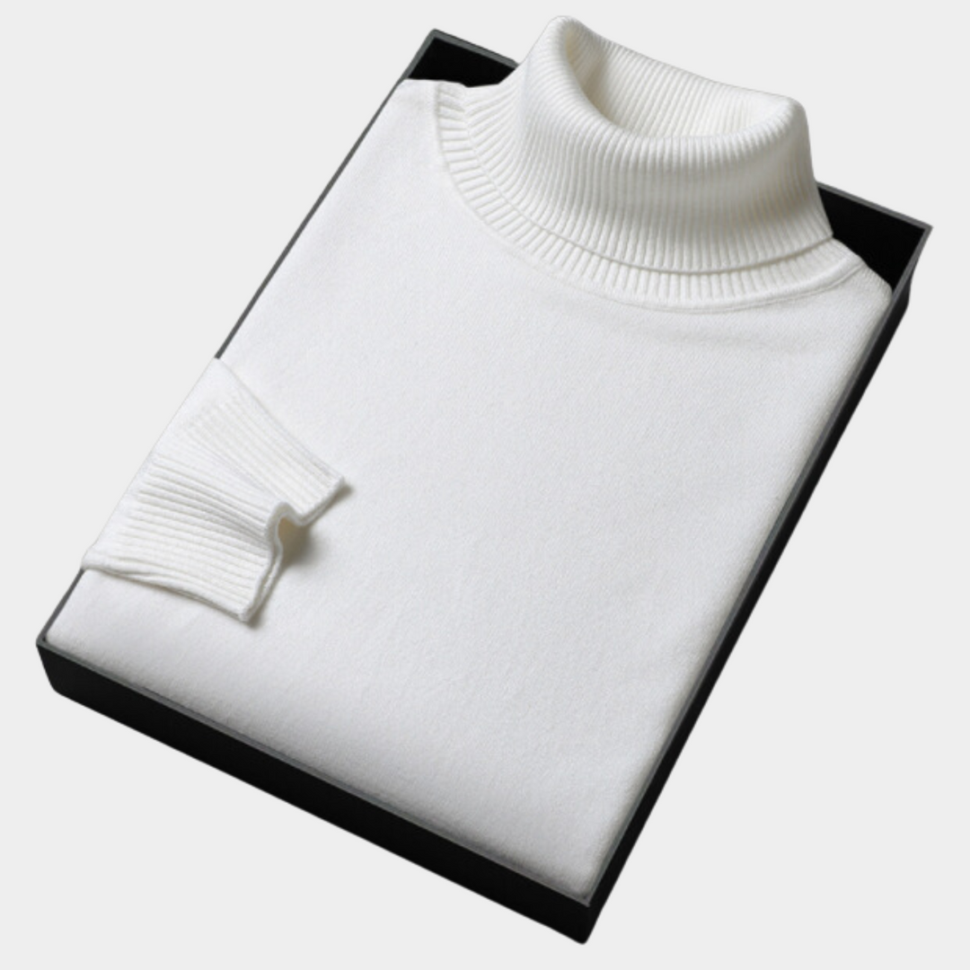 Markus | Herren Frühlings Rollkragenpullover in kräftiger Farbe - Elle Zürich