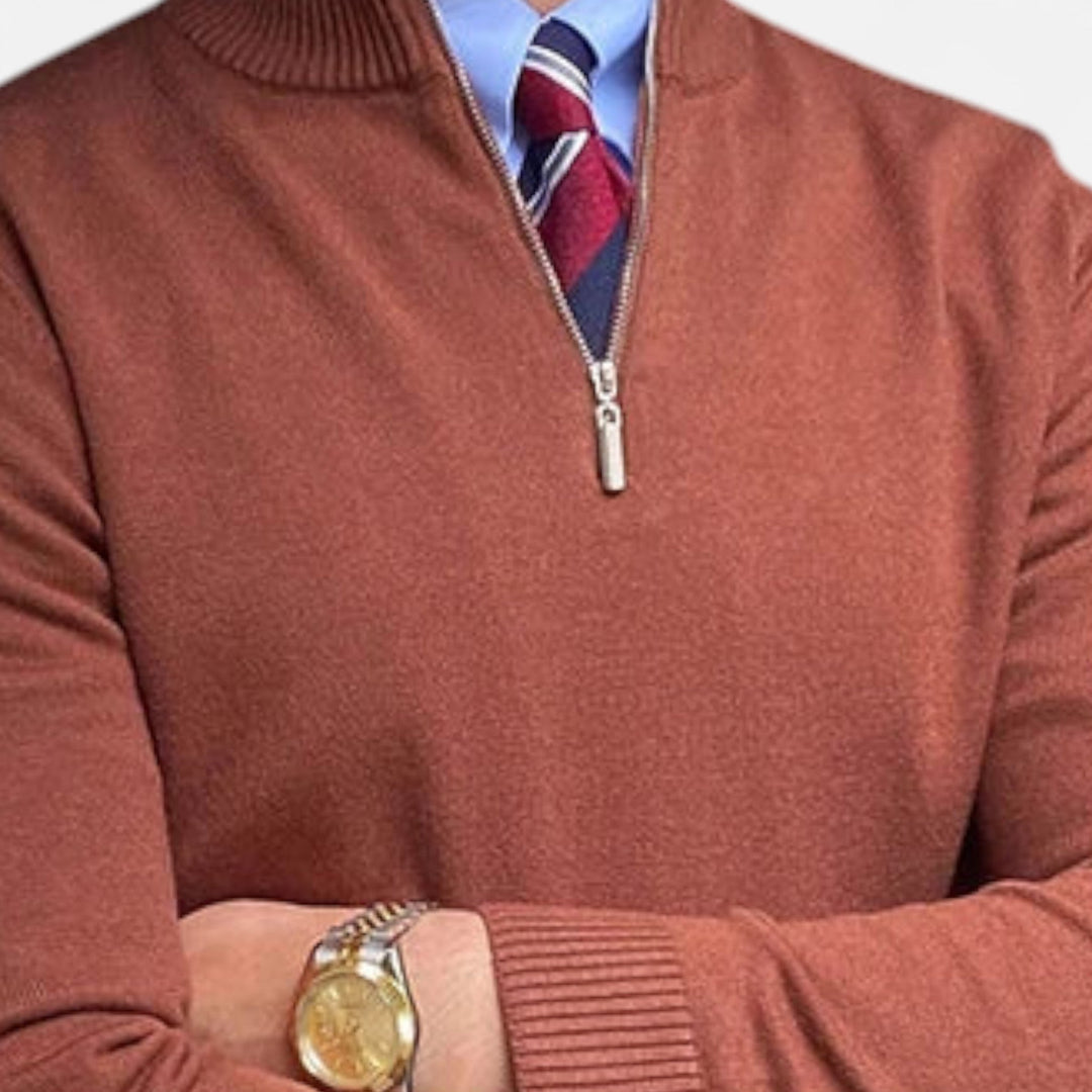 Niklas | Herren Frühlings Halbzip Pullover - Elle Zürich