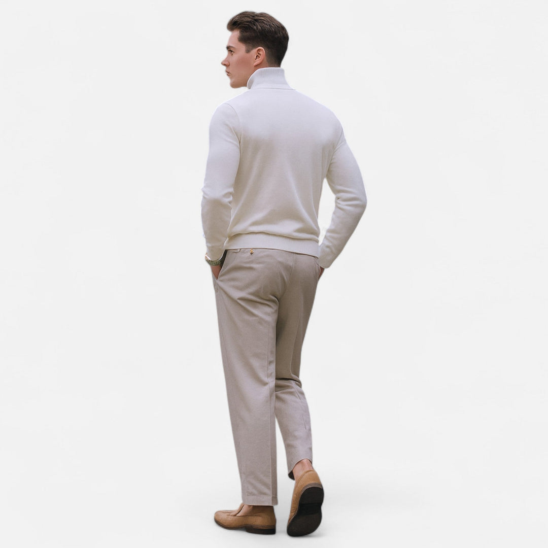 Niklas | Herren Frühlings Halbzip Pullover - Elle Zürich