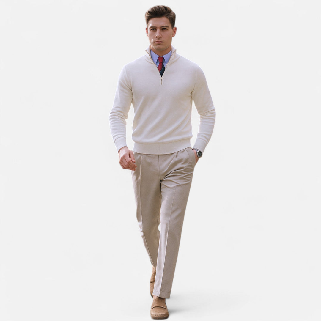 Niklas | Herren Frühlings Halbzip Pullover - Elle Zürich