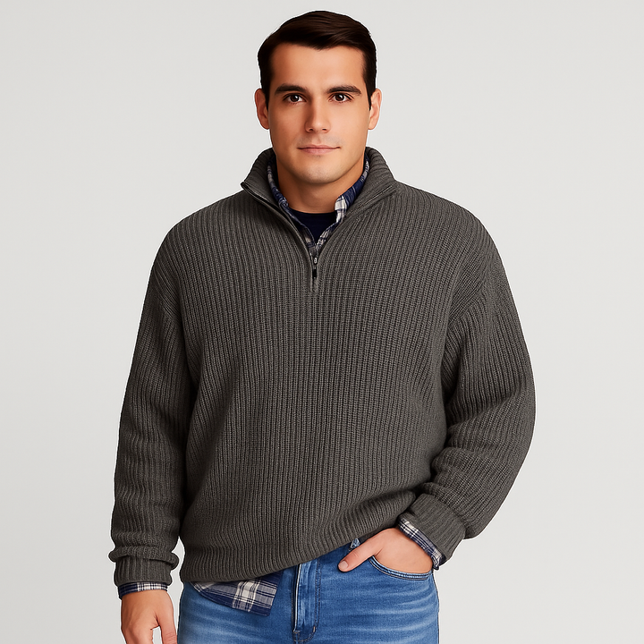 Martin | Herren Frühlings Halbzip Pullover - Elle Zürich