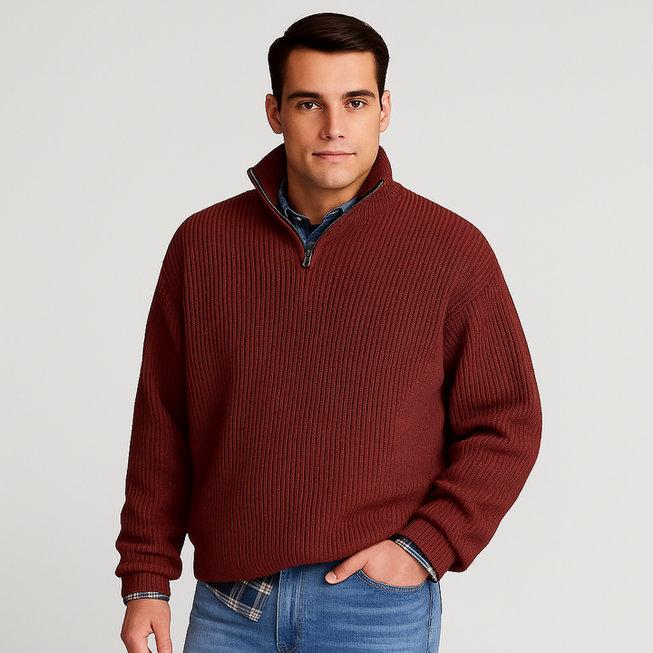 Martin | Herren Frühlings Halbzip Pullover - Elle Zürich