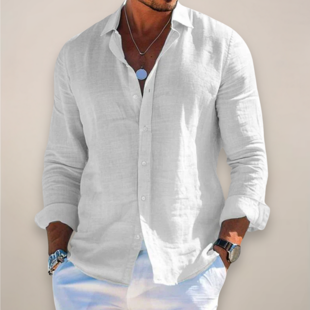 Paul | Men’s Casual Long Sleeve Button Up Shirt - Elle Zürich