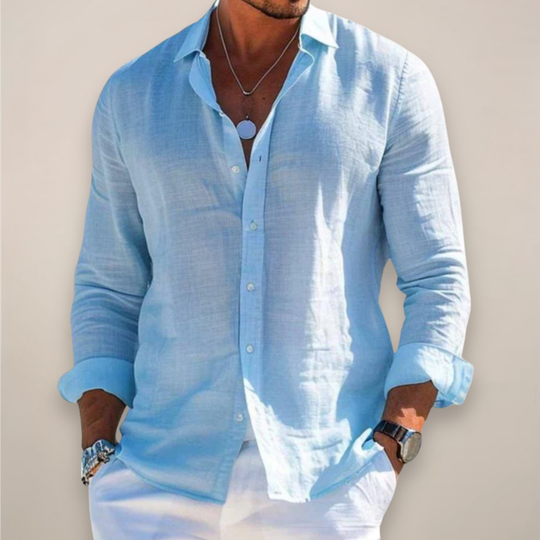 Paul | Men’s Casual Long Sleeve Button Up Shirt - Elle Zürich