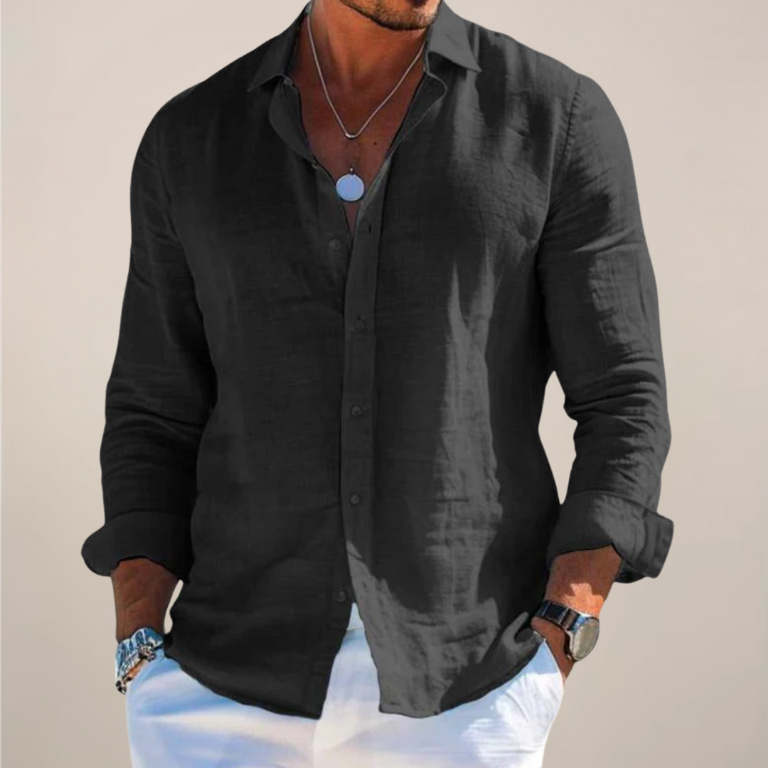 Paul | Men’s Casual Long Sleeve Button Up Shirt - Elle Zürich