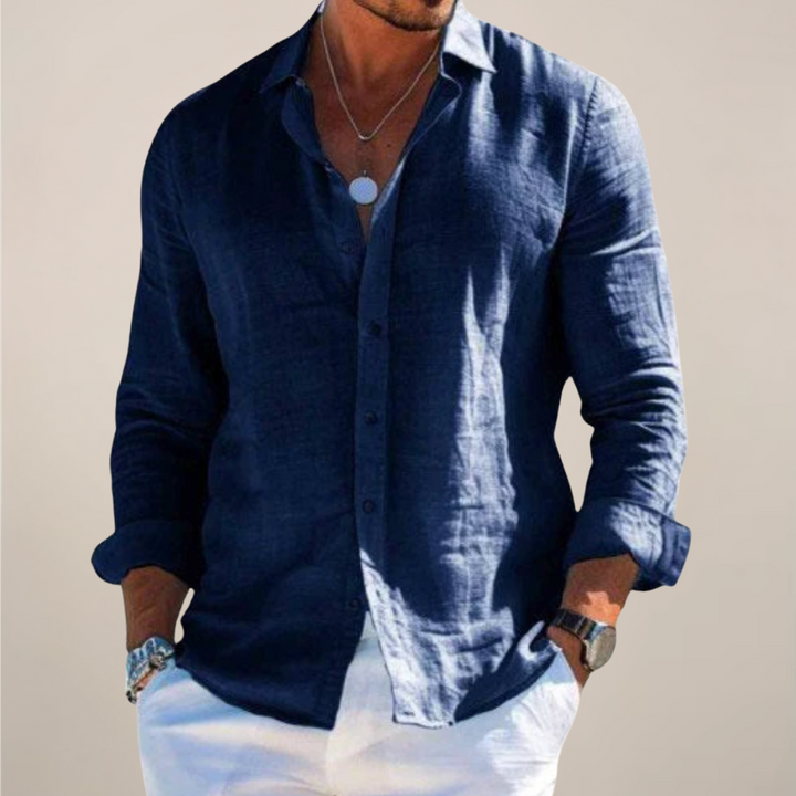 Paul | Men’s Casual Long Sleeve Button Up Shirt - Elle Zürich