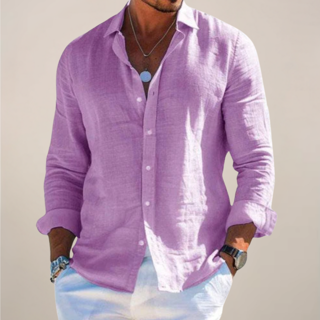 Paul | Men’s Casual Long Sleeve Button Up Shirt - Elle Zürich