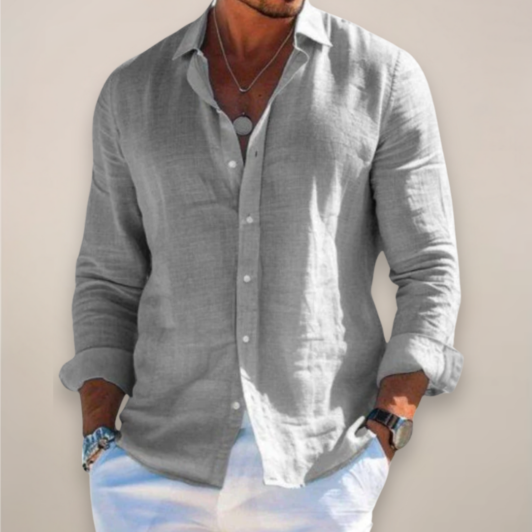 Paul | Men’s Casual Long Sleeve Button Up Shirt - Elle Zürich