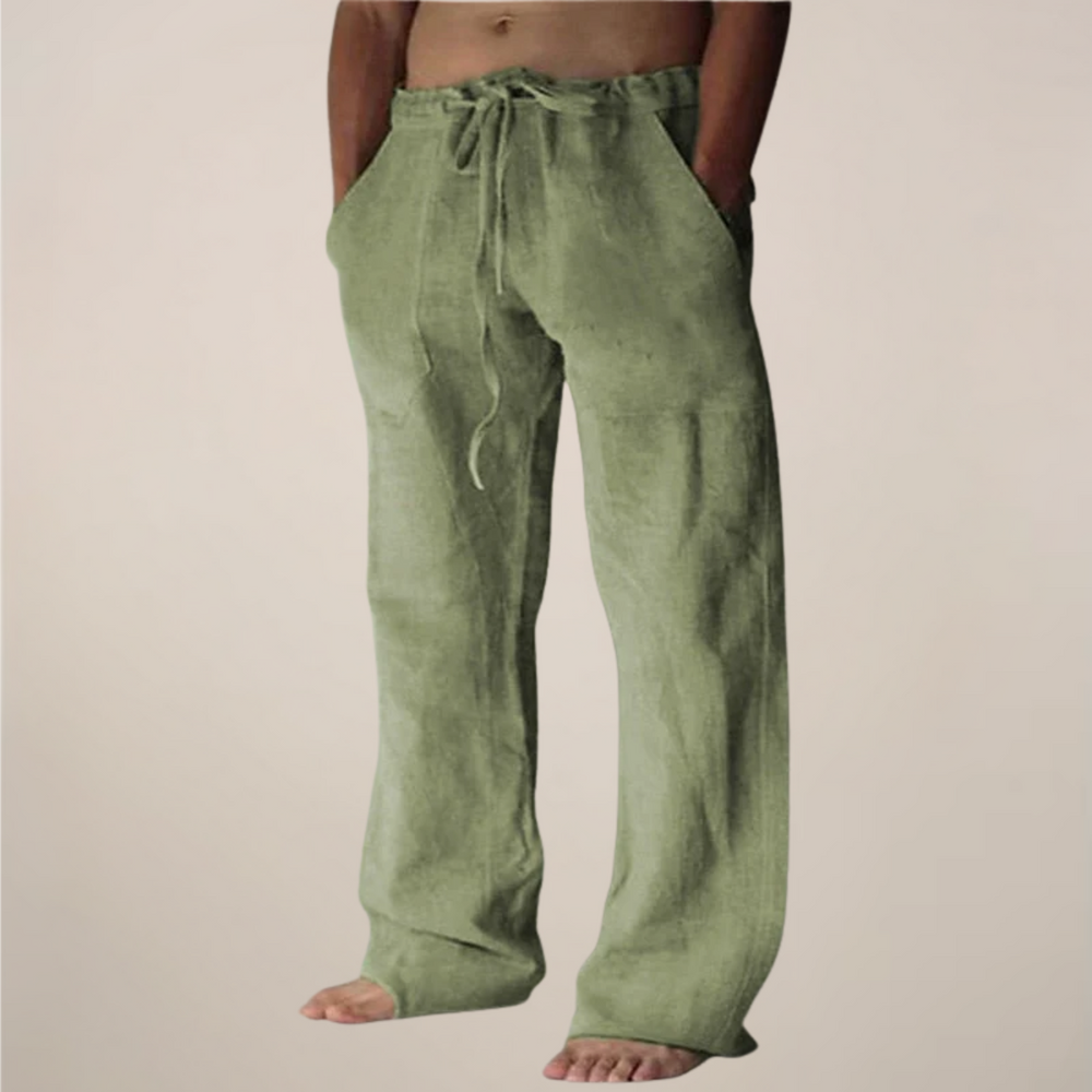 Owen | Men’s Wide Loose Relaxed Fit Trousers - Elle Zürich