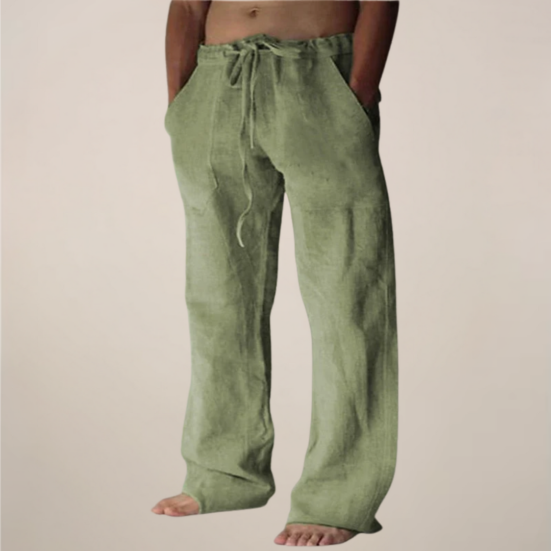 Owen | Men’s Wide Loose Relaxed Fit Trousers - Elle Zürich