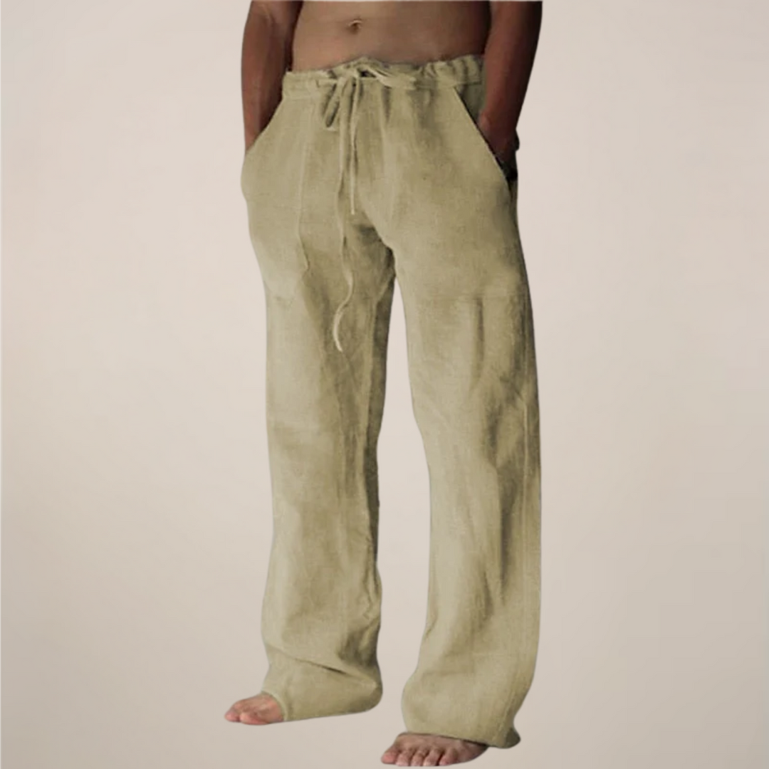 Owen | Men’s Wide Loose Relaxed Fit Trousers - Elle Zürich