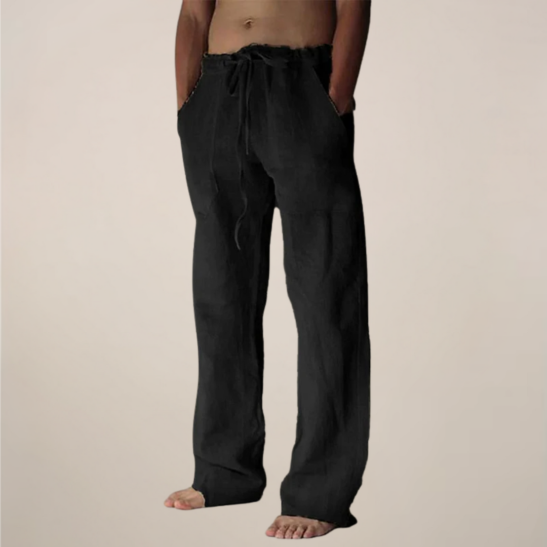 Owen | Men’s Wide Loose Relaxed Fit Trousers - Elle Zürich