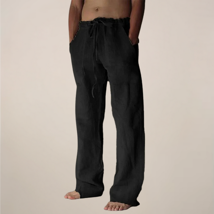 Owen | Men’s Wide Loose Relaxed Fit Trousers - Elle Zürich