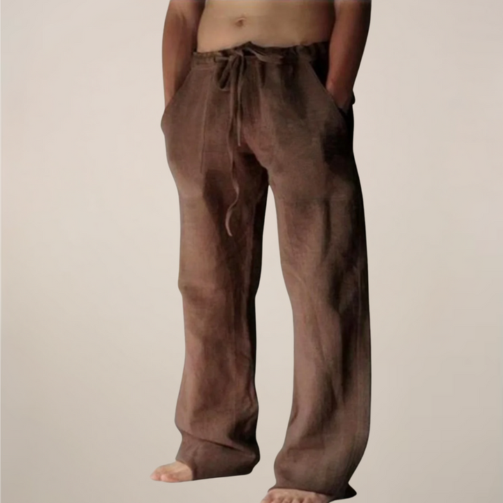 Owen | Men’s Wide Loose Relaxed Fit Trousers - Elle Zürich