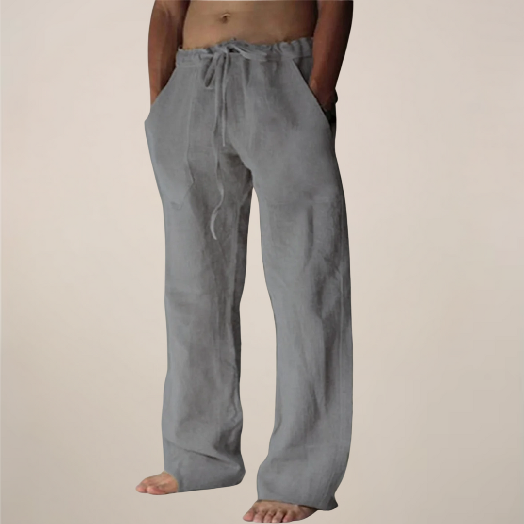 Owen | Men’s Wide Loose Relaxed Fit Trousers - Elle Zürich