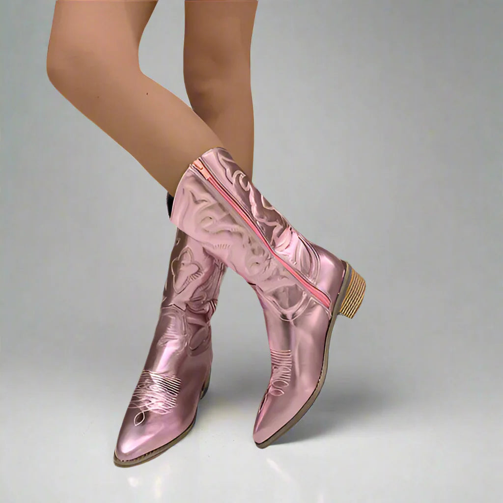 Karin  | Klassische Lederstiefel für Damen - Elle Zürich