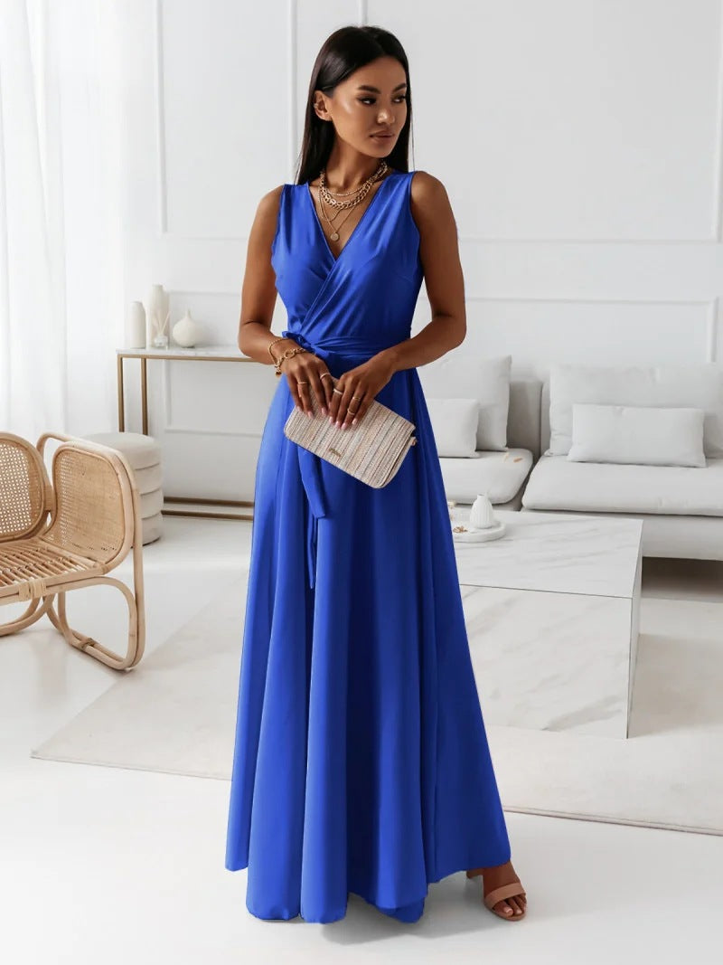 Gabrielle | Women Wedding Guest Wrap Maxi Dress - Elle Zürich