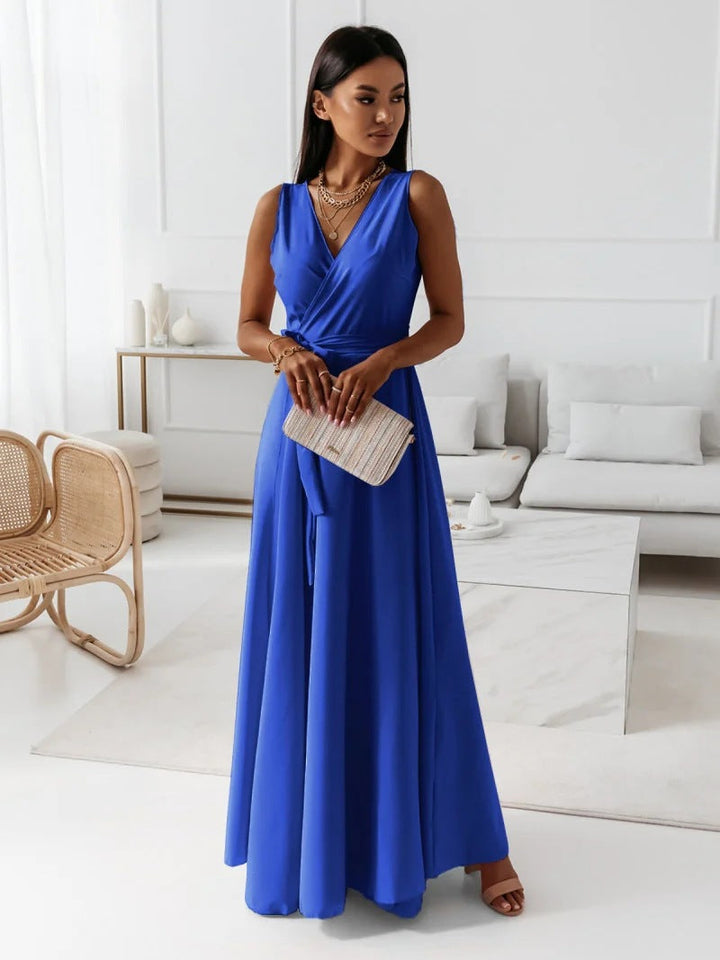 Gabrielle | Women Wedding Guest Wrap Maxi Dress - Elle Zürich
