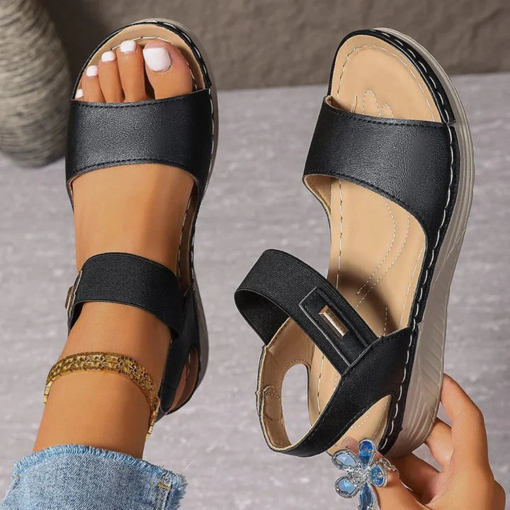 Helga | Damen Frühlings Verstellbare Komfort-Sandalen - Elle Zürich
