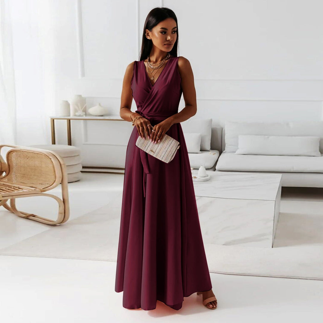 Gabrielle | Women Wedding Guest Wrap Maxi Dress - Elle Zürich