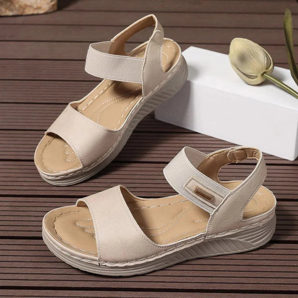 Helga | Damen Frühlings Verstellbare Komfort-Sandalen - Elle Zürich