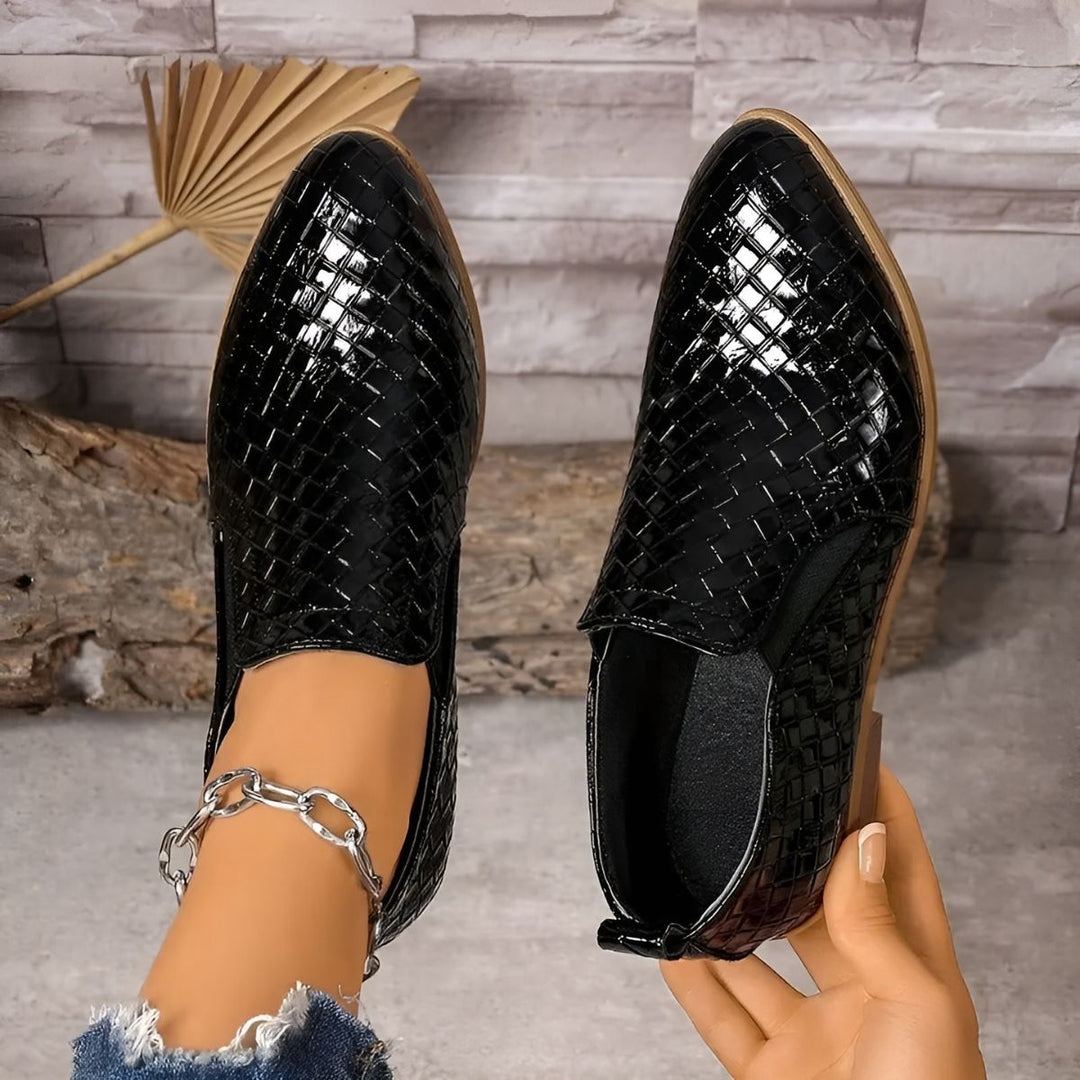 Alexia | Damen Bequeme Slip-On Schuhe mit Absatz - Elle Zürich