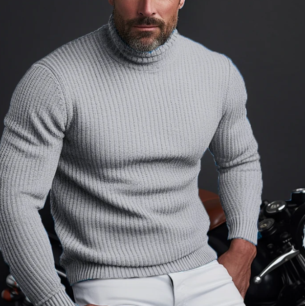 Armin | Herren Rippstrick Rollkragenpullover für den Winter - Elle Zürich