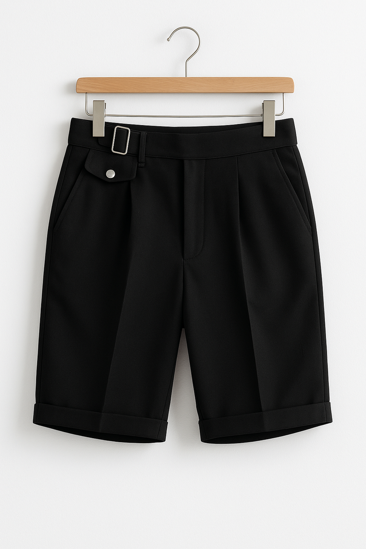 Joseph | Men’s Pleated Tailored Shorts Side Buckles - Elle Zürich