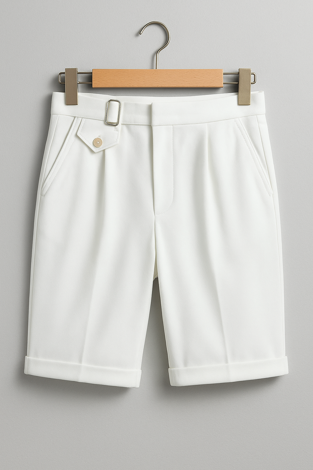 Joseph | Men’s Pleated Tailored Shorts Side Buckles - Elle Zürich