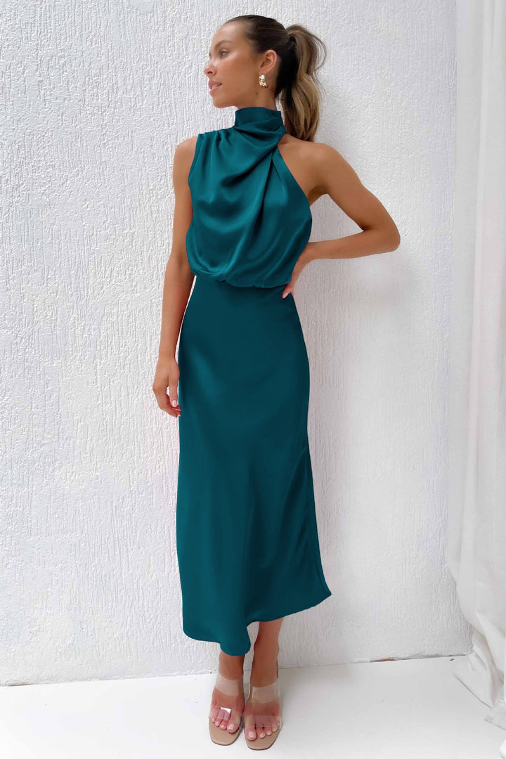 Claudia | Damen Schickes Halter Abendkleid - Elle Zürich