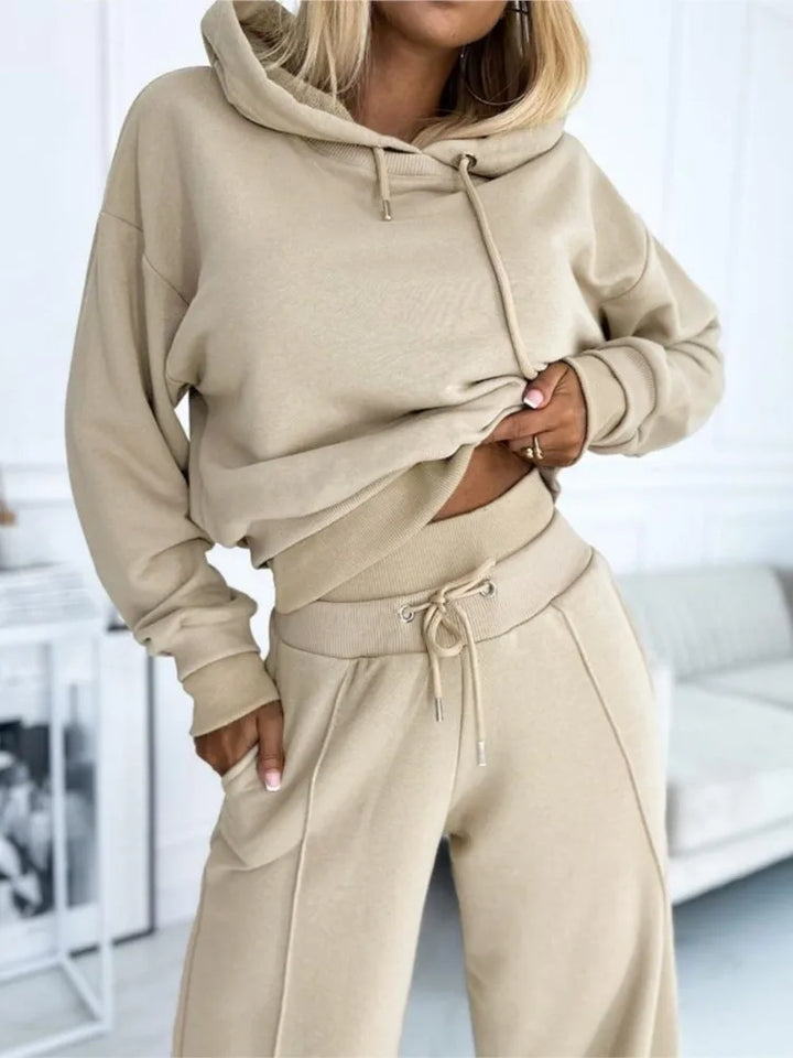 Frieda | Damen Lässiges Zweiteiliges Hoodie Set - Elle Zürich