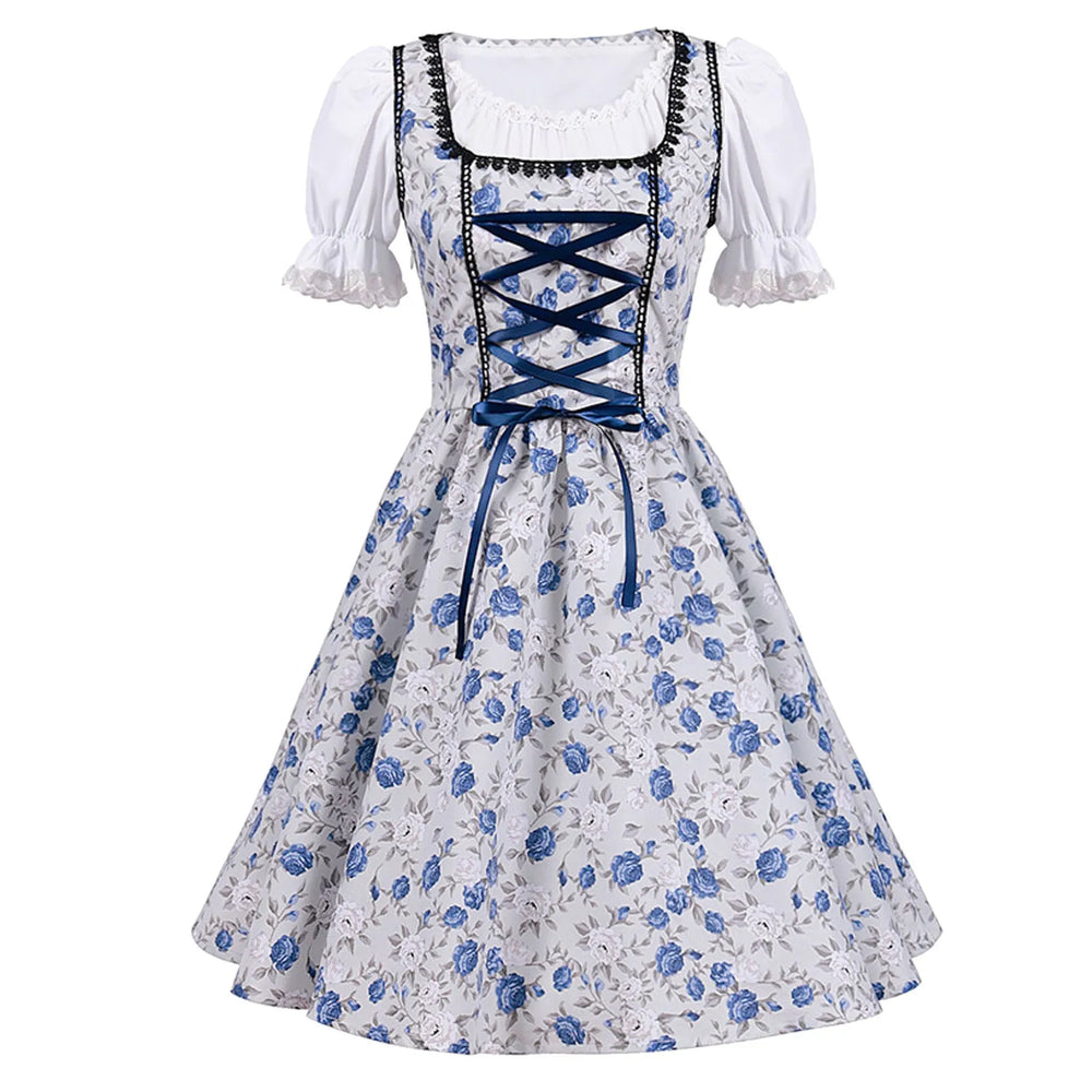 Eva | Klassisches Bayerisches Dirndlkleid mit Puffärmeln - Elle Zürich