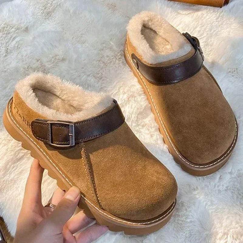 Stefanie | Damen Winter-Stiefel zum Hineinschlüpfen mit Fellfutter - Elle Zürich