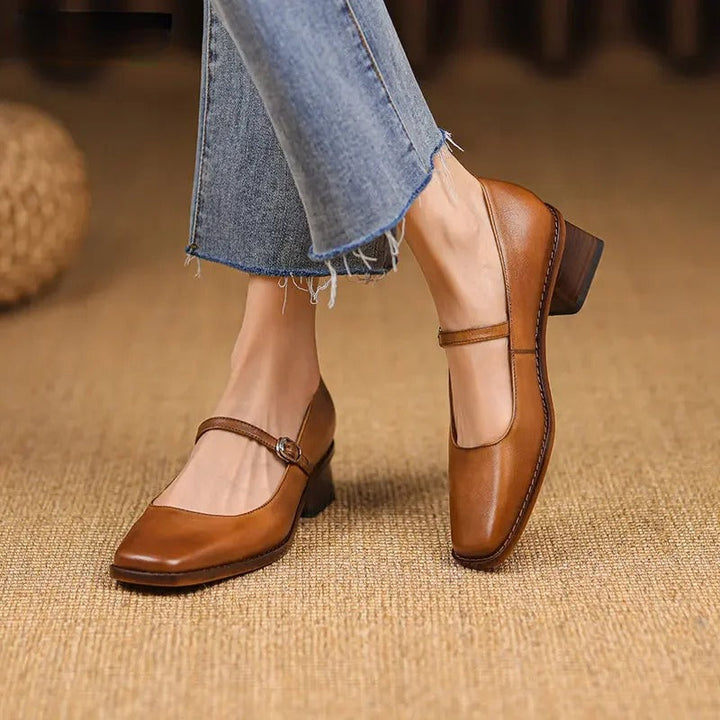 Jana | Damen Frühlings-Sandalen mit Riemen und Blockabsatz - Elle Zürich