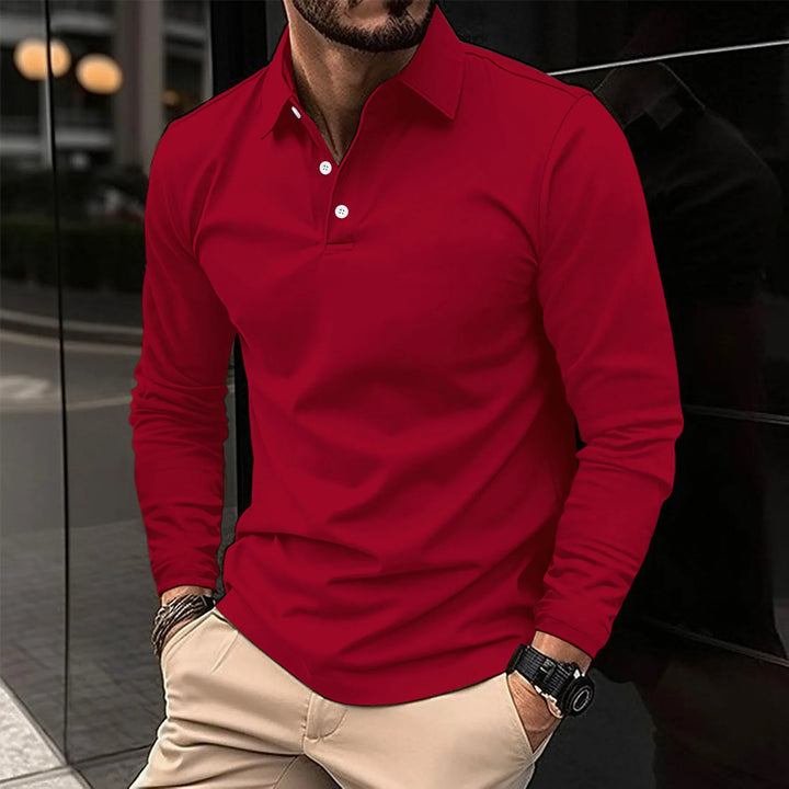 Gideon | Klassisches Langarm-Poloshirt - Elle Zürich