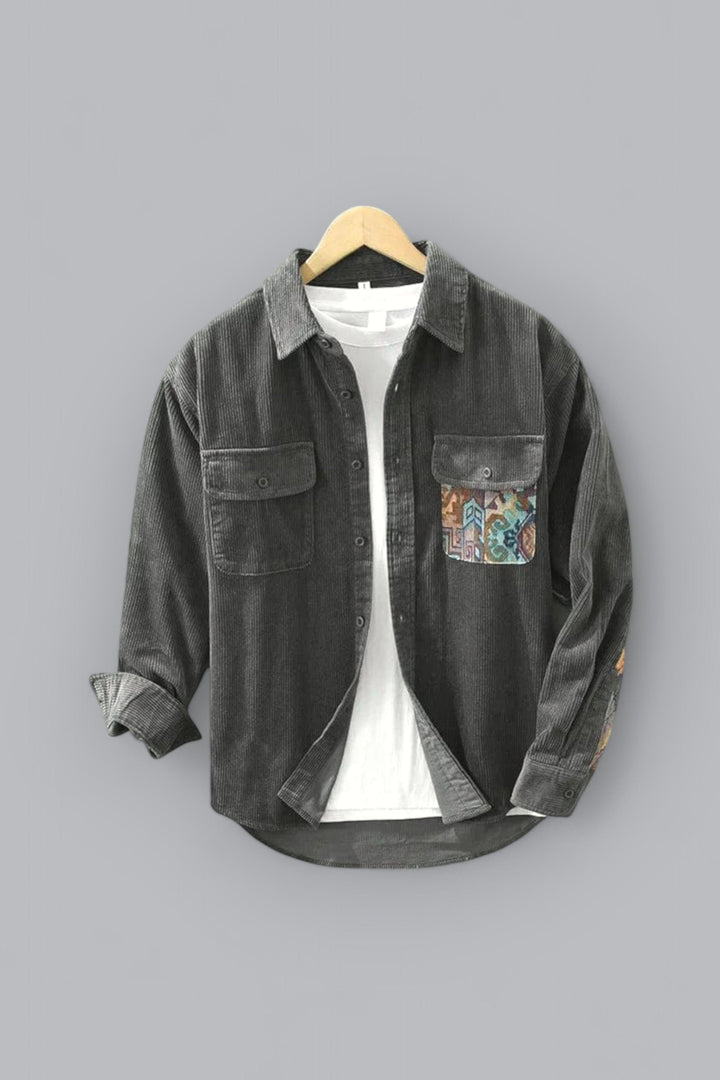 Loris | Geripptes Baumwollhemd - Elle Zürich