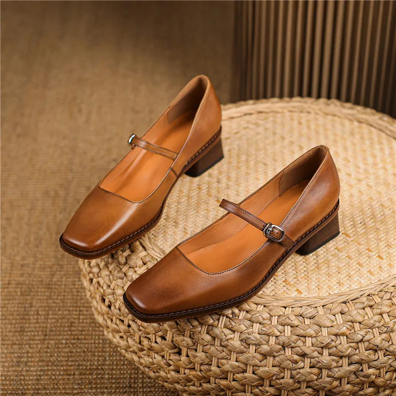 Jana | Damen Frühlings-Sandalen mit Riemen und Blockabsatz - Elle Zürich