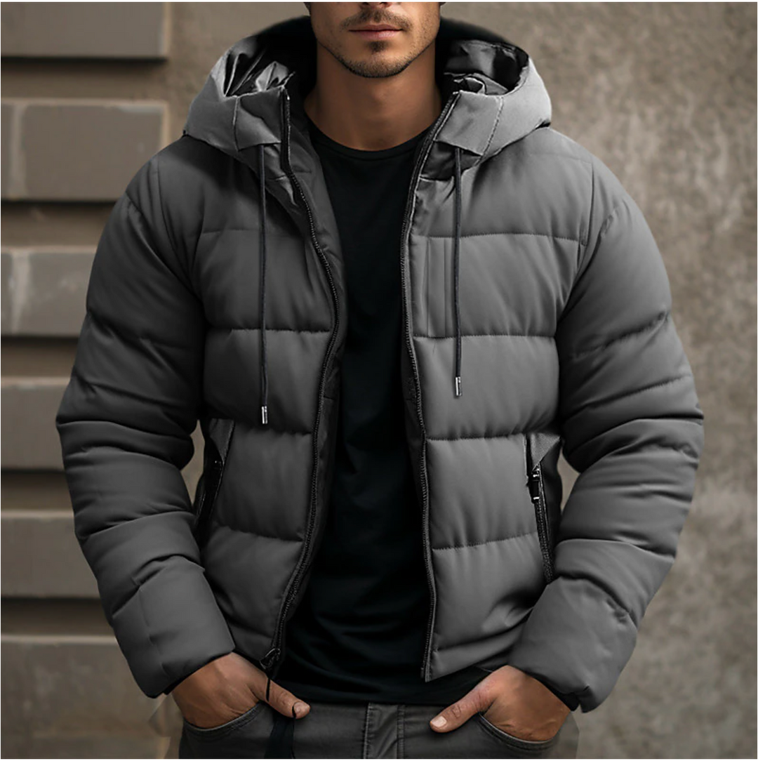 Moritz | Herren Winter-Steppjacke mit Kapuze - Elle Zürich