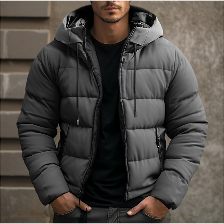 Moritz | Herren Winter-Steppjacke mit Kapuze - Elle Zürich