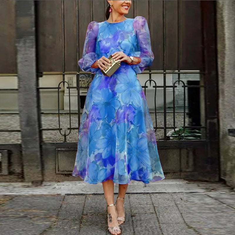 Alexa | Women’s Formal Floral Wedding Guest Dress - Elle Zürich