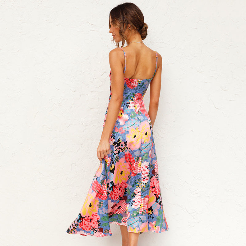 Hazel | Women Wedding Guest Floral Maxi Dress - Elle Zürich