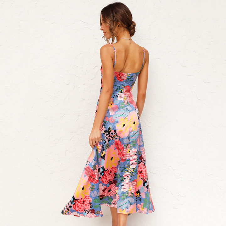 Hazel | Women Wedding Guest Floral Maxi Dress - Elle Zürich