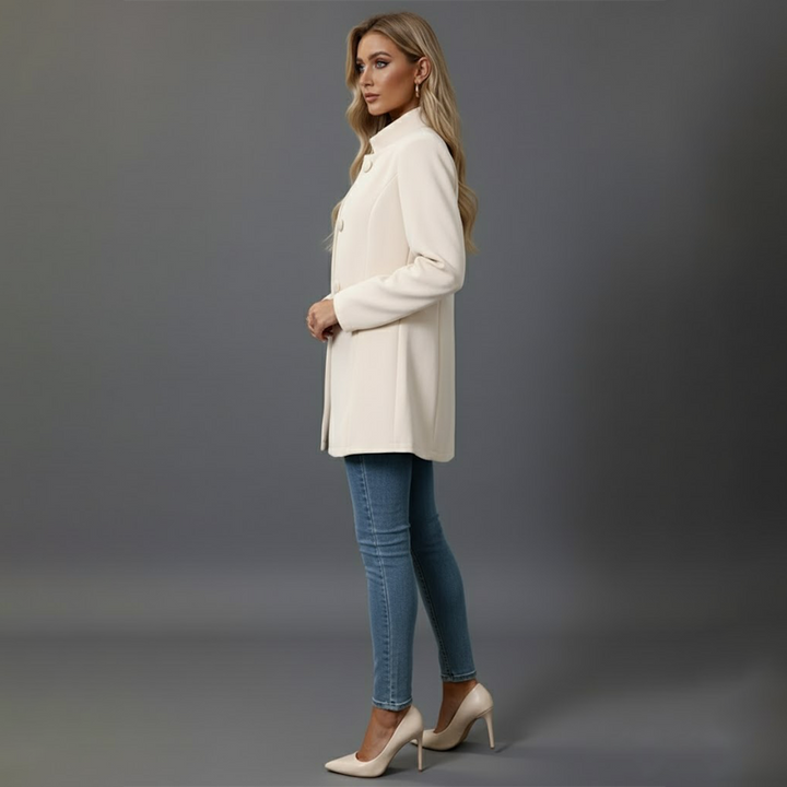 Kathrin | Damen Wintermantel Mit Knöpfen - Elle Zürich