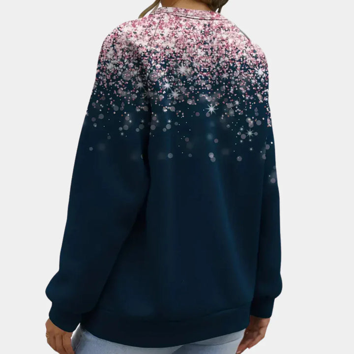 Nicole | Damen Weihnachts-Pullover mit funkelnden Sternen - Elle Zürich